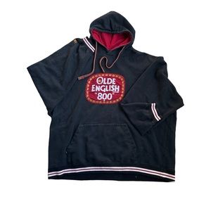 Olde English 800 Vintage Men Hoodie Black/Red XXXL